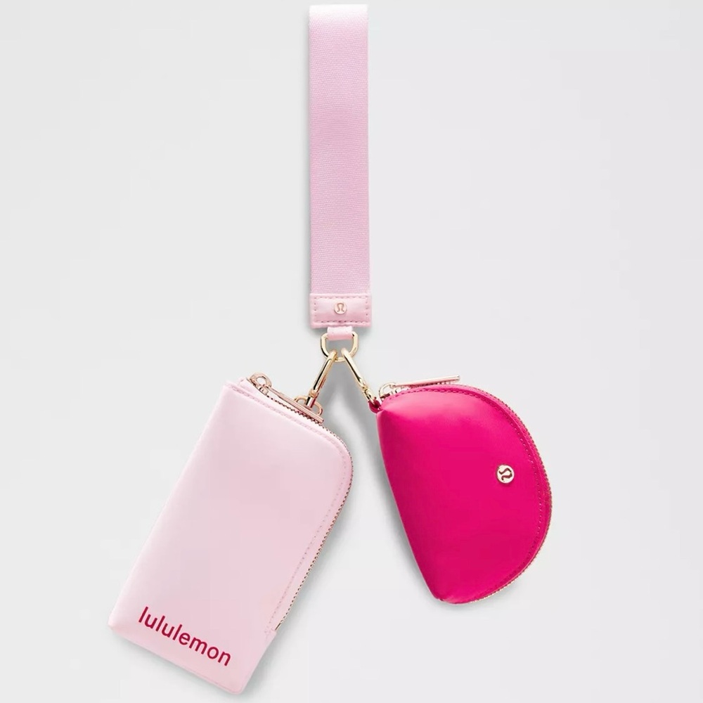 Lululemon Athletica Pink Wallet and Coin Pouch Set